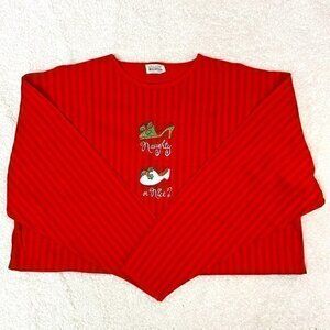 Relevant "Naughty or Nice" Sleepshirt O/S Fits Most